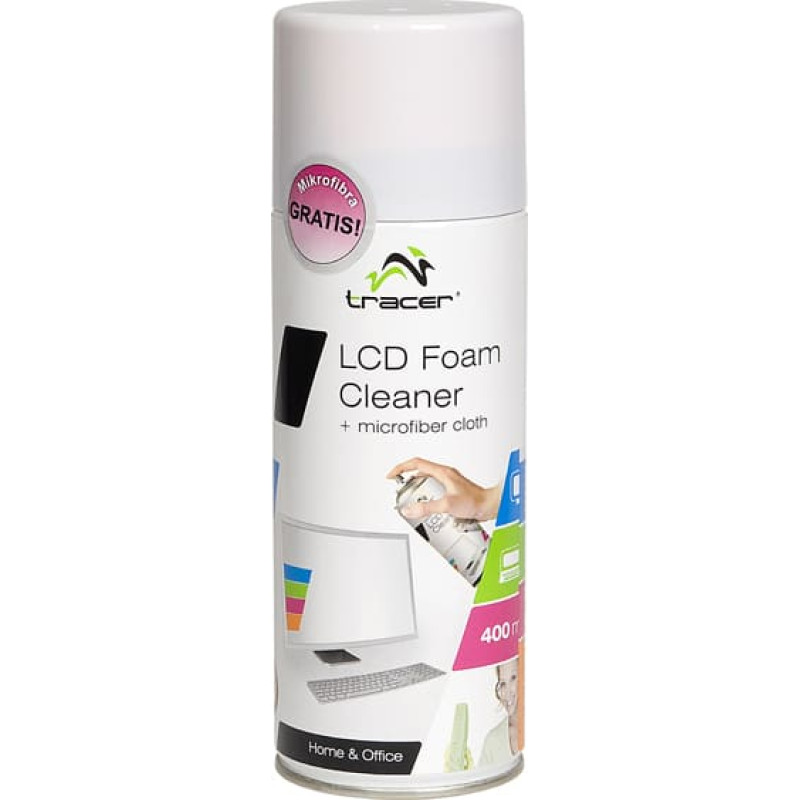 Tracer 42106 LCD Foam Cleaner + Microfiber Cloth 400ml