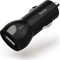 Hama 00183259 Car Charger 2.4A, Black