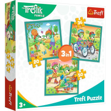 Trefl 34872 Puzzle 3w1 Poznaj Trefliki