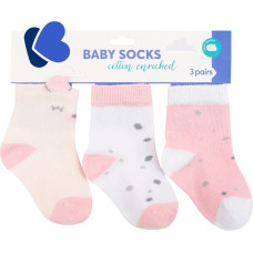 Baby socks with 3D ears Bear with me Pink 6-12m