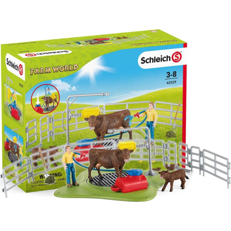 Schleich 42529 Myjnia Szczęśliwych Krów Farm World Zestaw