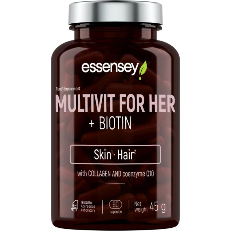 Trec Multivitamiin naistele TREC ESSENSEY MULTIVIT FOR HER + BIOTIN 90 kapslit
