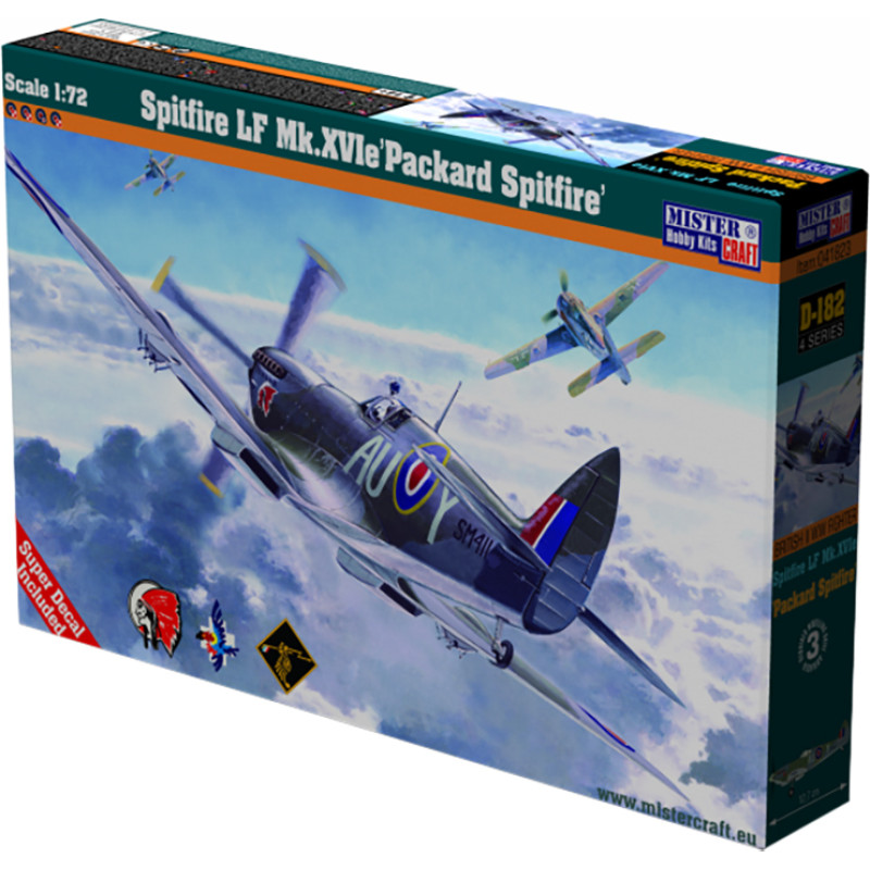 MODEL SAMOLOT SPITFIRE LF PACKARD 1:72