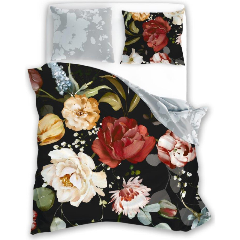 BEDDING SET.140X200+70X90 NOBILE 002 SATYNA BAW.FOTOPRINT.