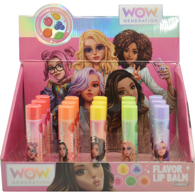 Wow Generation lūpu balzams Flavoured Lip Balm, asort., WOW00112