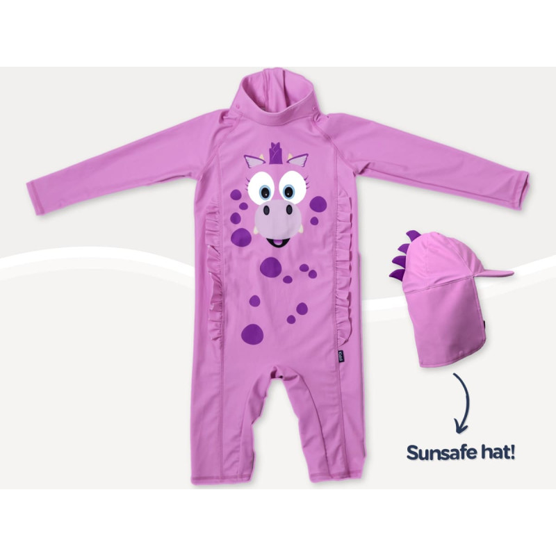 My Carry Potty Minu v&auml;ike ujumiskost&uuml;&uuml;m, Roosa draakon, 18-24 kuud