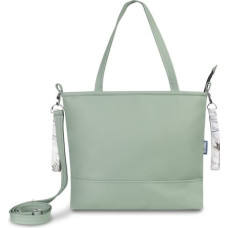 Sensillo LEATHERETTE BAG OLIVE CRANES