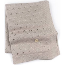 Bamboom pleds openwork Knitted - Camel 33