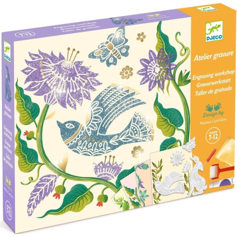 Djeco Graveerimiskomplekt - Kannatuslill