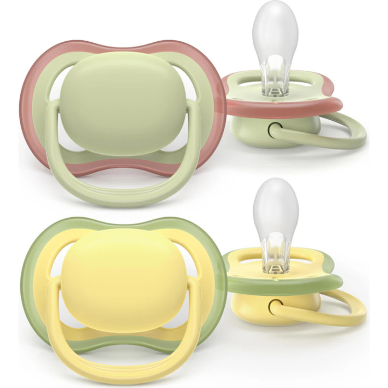 Philips Avent AVENT SCF349/50 Smoczek Ultra Air 18+ oliwka / ż&oacute;łty