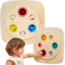 Viga Drewniana Tablica Manipulacyjna Sensoryczna Mieszanie Kolorów