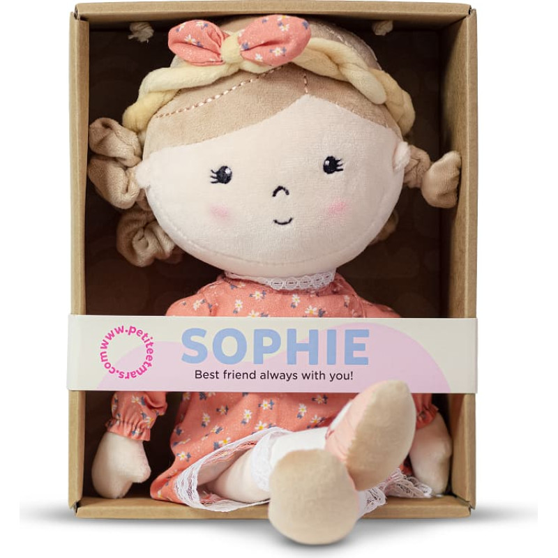 Petite&Mars 620520 Pluszowa laleczka Sophie 0+ 35 cm