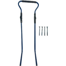 Adbor Height-adjustable push handle for sled, blue