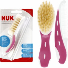 NUK 256236 Szczotka + grzebyk dla niemowląt r&oacute;żowy 528785