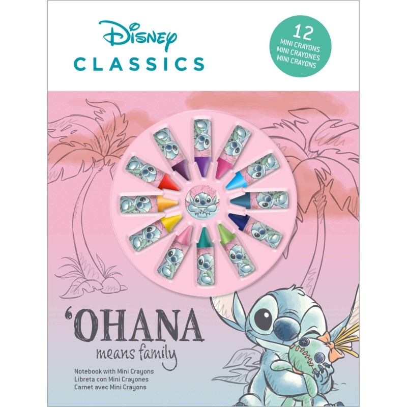 Kids Euroswan - Akcesoria Licencyjne NOTEBOOK WITH PAINTS  STITCH