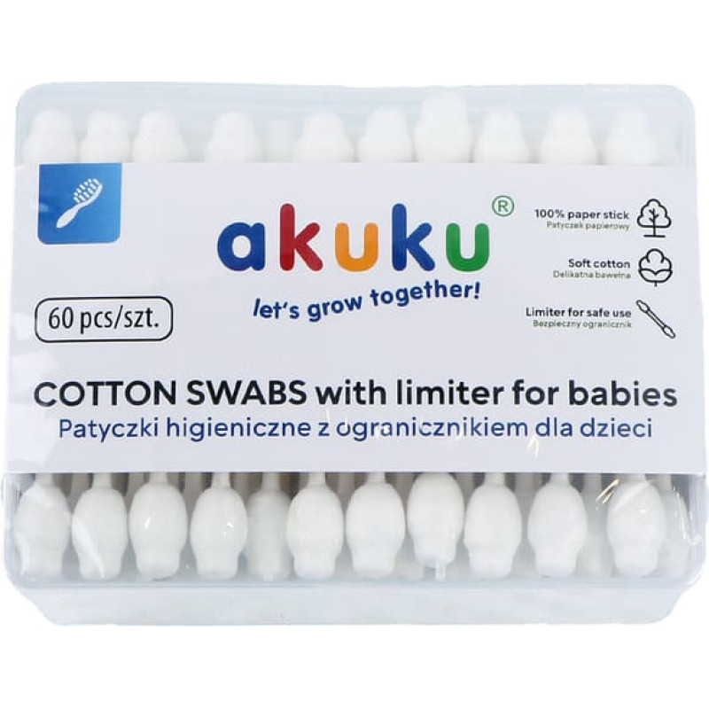 Akuku A0710 Bezpieczne patyczki do uszu dla niemowląt