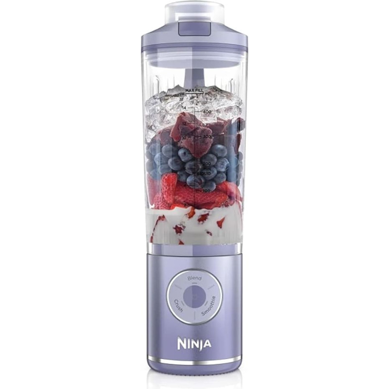 Ninja Blast Max pārnēsājams bezvadu kokteiļu blenderis, 0.5l, lavanda - BC251EULD
