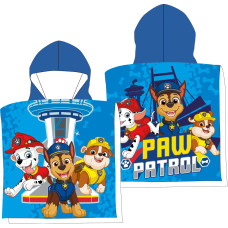 PONCHO 55X110 CM PAW PATROL BOY PAW24-2017CG COTTON 290 gsm