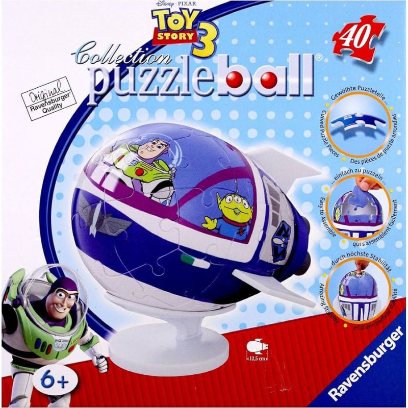 Ravensburger Round 3D Puzzle, 40 pcs, Toy Story