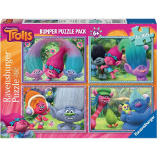 Ravensburger Puzzle, 4 x 100 pcs, Trolls