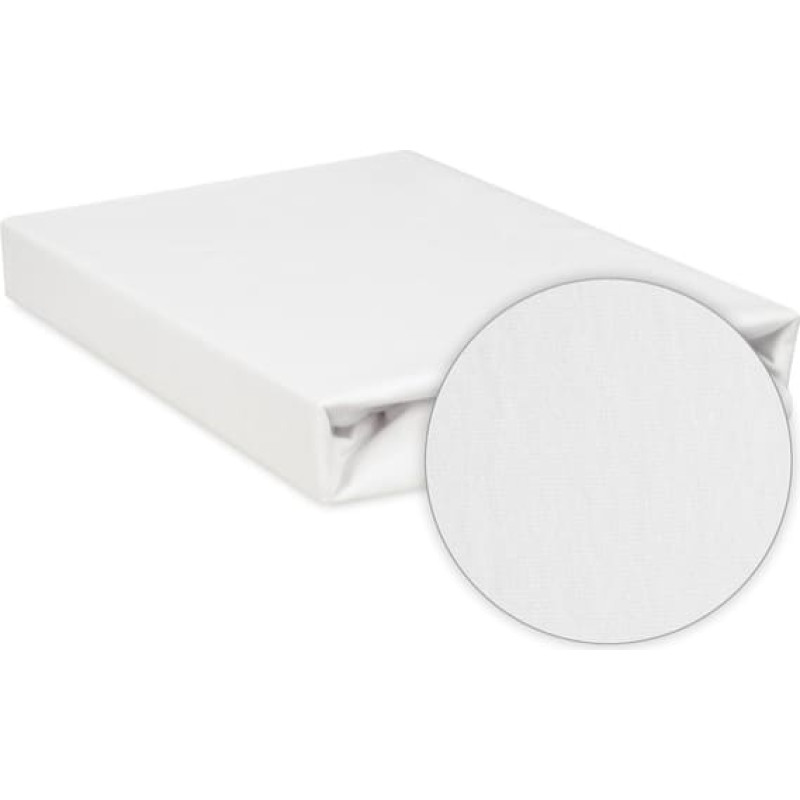 Miniania Palags jersī mitrumnecaurlaidīgs WHITE 120x60 cm (3727)