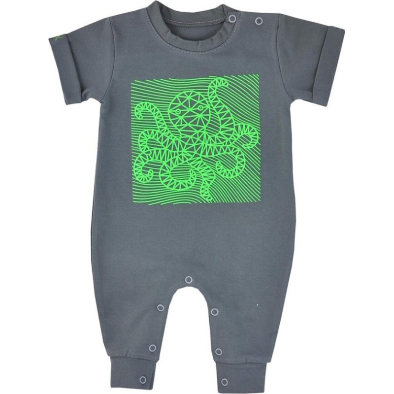 Koala Baby Rompers vasaras "OCTOPUS" 80 cm KoalaBaby 08-536 grey