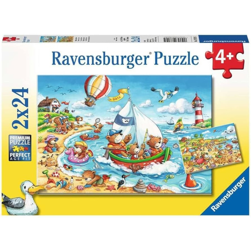 Ravensburger Puzzle 2x24 pcs Seaside Holiday