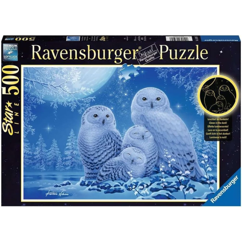 Ravensburger Puzzle 500 St White Owls