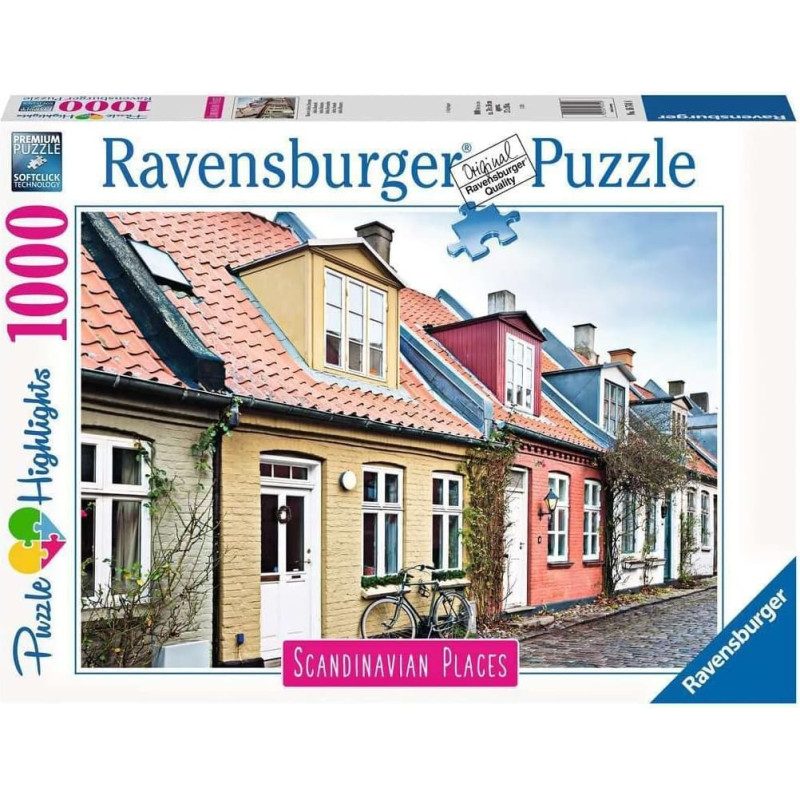 RAVENSBURGER pusle Houses in Aarhus Denmark, 1000tk., 16741
