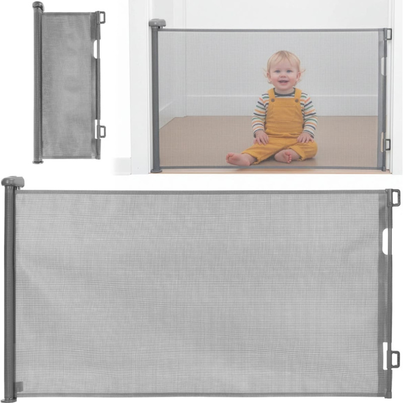 Springos Treppide ohutuspiire 80 cm, ruloo uksed, kaitsev, hall