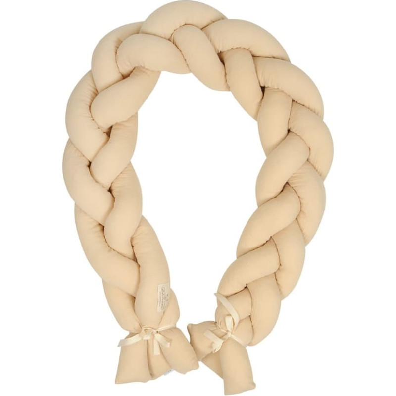 Babymatex Bumper - BRAID - TB00441 / 15  - MUSLIN - ECRU - size 200 cm