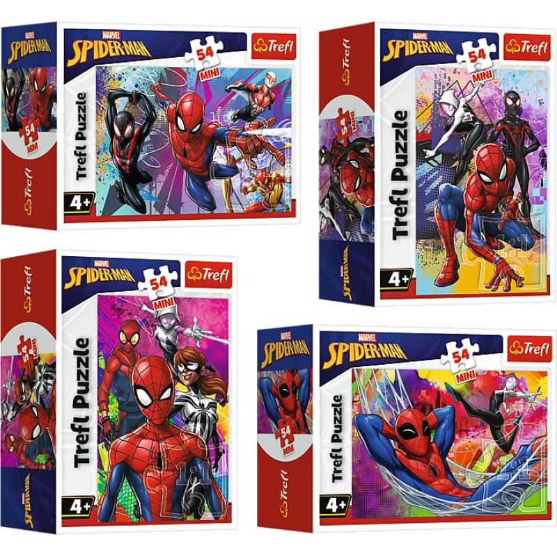 Trefl SPIDER-MAN Mini dėlionė &bdquo;Žmogus-voras&ldquo; 54 det.