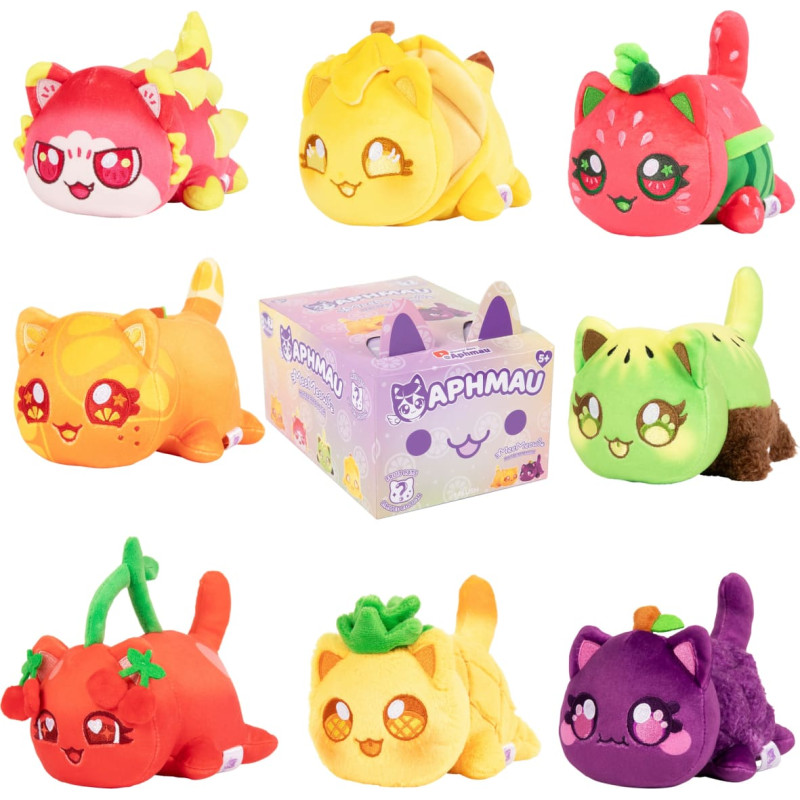 Aphmau MeeMeow Paslaptingas pliušinis kačiukas „Fruit“, 15 cm