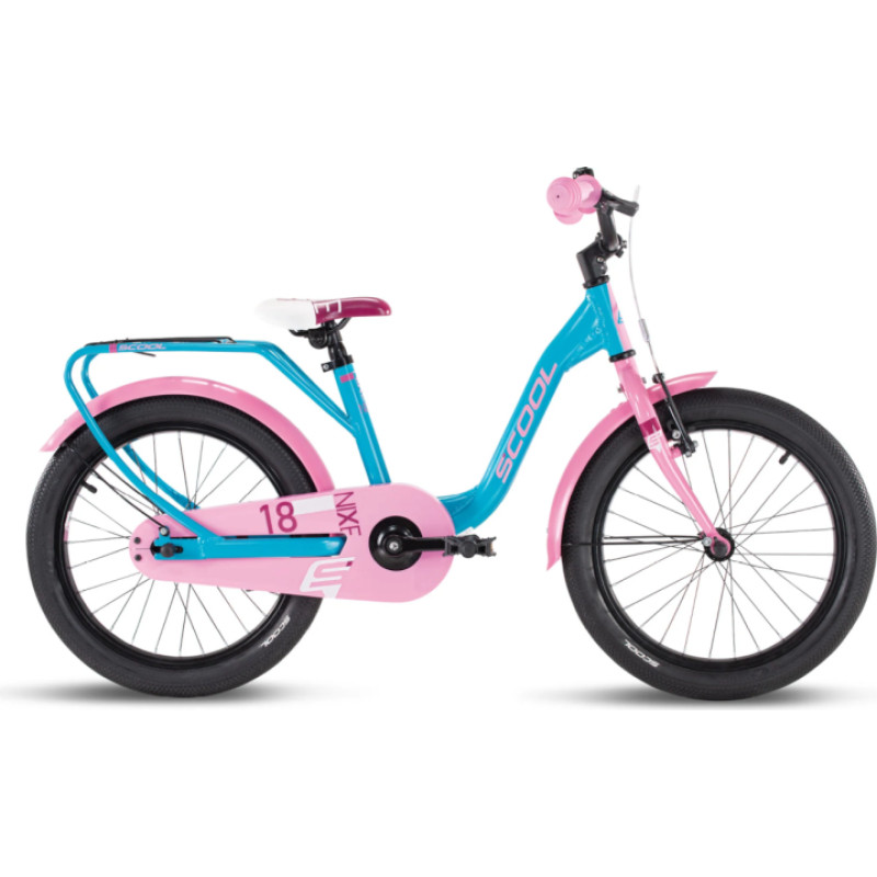 S´cool Laste jalgratas S'COOL niXe 18" Ocean/Pink