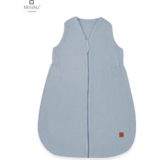 Miminu KIECZMERSKI Śpiworek letni AVI MUŚLIN bawełna 100% 3-12m, 0,5-1TOG jeans