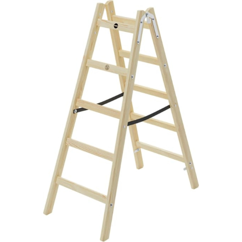 Hailo kahepoolsed redel-trepid H40 StandardLine, puidust, 2 × 5 astet
