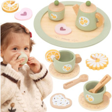 Viga Wooden Spring Tea Set - 15 pieces