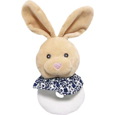 GRZECHOTKA KRÓLIK BEŻ SERDUSZKOWY NOS