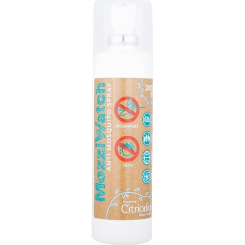 Extrawize MozziWatch natural tick and mosquito spray for children and adults, 75 ml