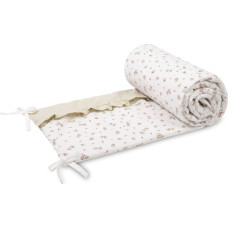 Sensillo CRIB BUMPER COTTON ROSE BEIGE