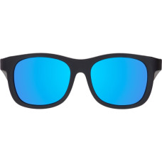 Babiators Polarised Navigator &ldquo;Jet Black&rdquo; sunglasses with mirrored lenses, 0&ndash;2 years