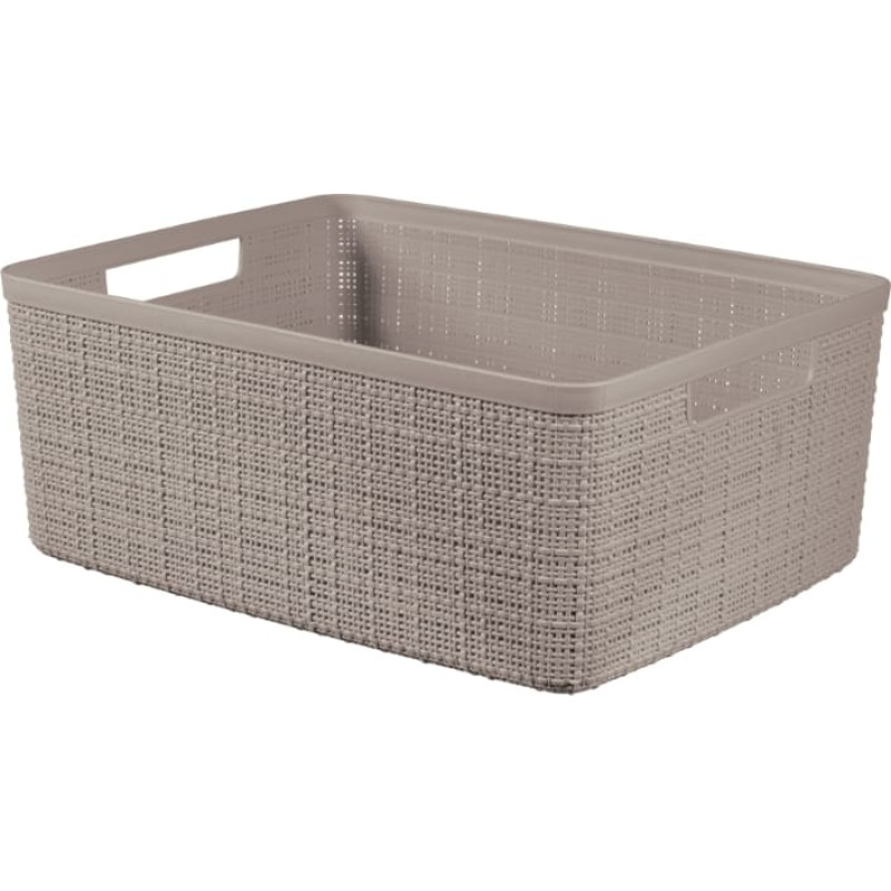 Curver Groziņ&scaron; Jute M 12L 36x28x15cm bē&scaron;s