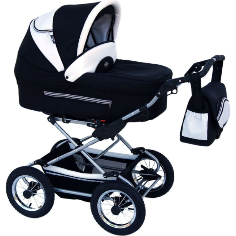 Baby Fashion FANARI Universal stroller 2in1, 103 black+white