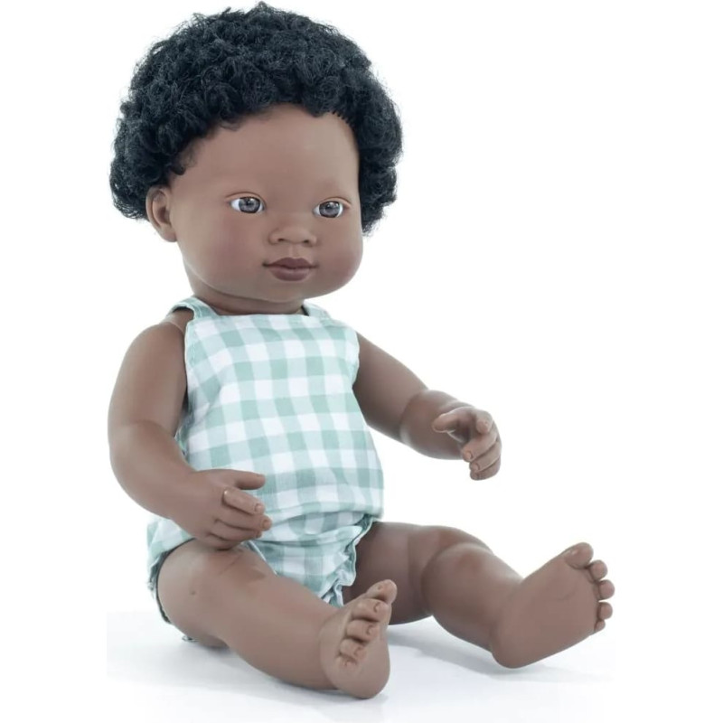 Miniland MFM BABY DOLL AFRICAN BOY 38CM