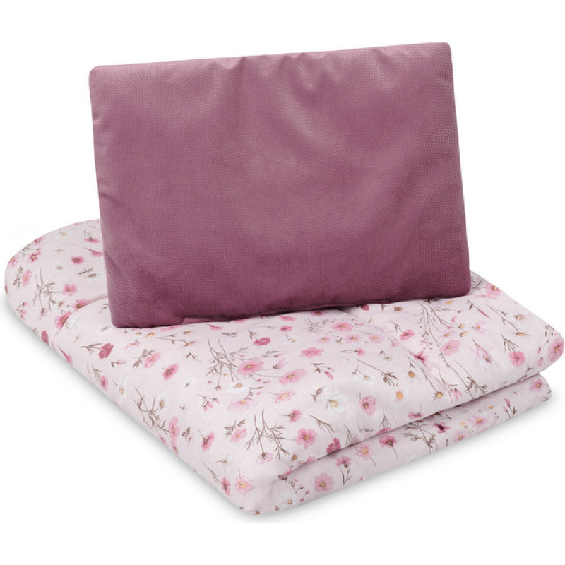 Sensillo võrevoodi komplekt Velvet Bloom Pink