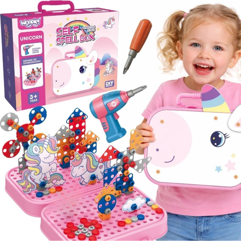 Woopie 3D DIY Twisting Blocks Woopie Unicorn