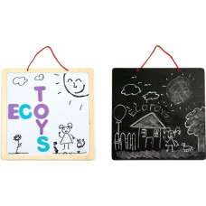 Ecotoys Koka tāfele divpusēja 69805