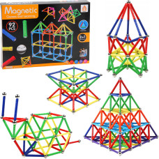 KLOCKI MAGNETYCZNE 92 ELEMENTY