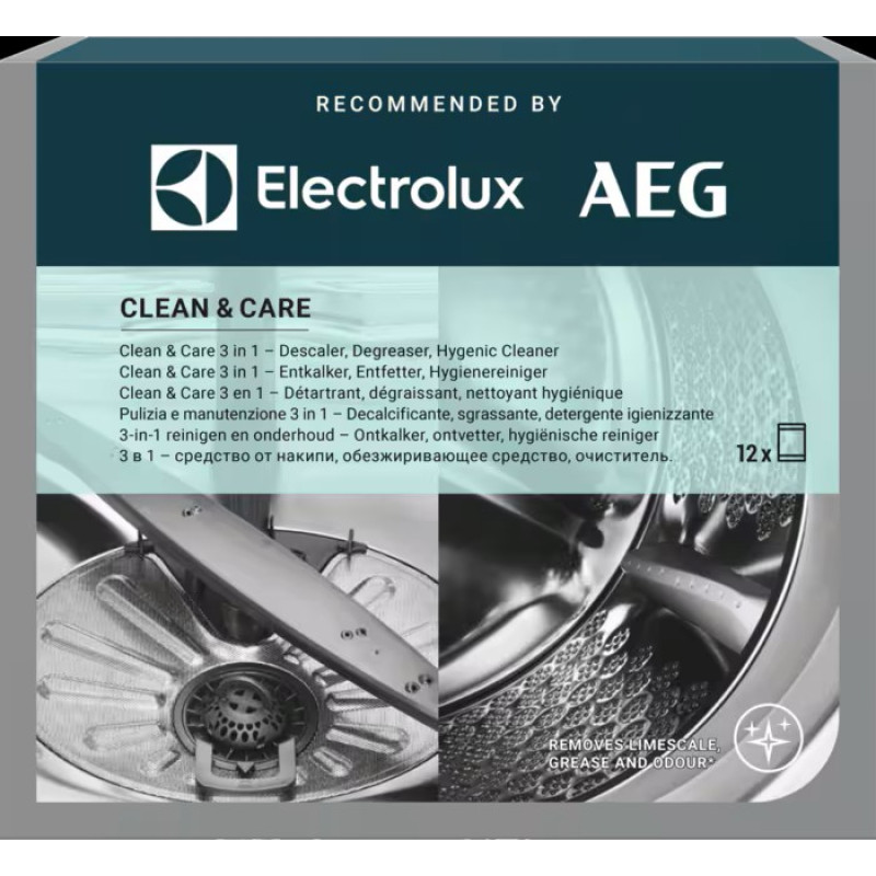 Electrolux Super Care  atkaļķotājs veļas un trauku mazgājamajām ma&scaron;īnām, 3 in 1 (12 pcs) - M2GCP121