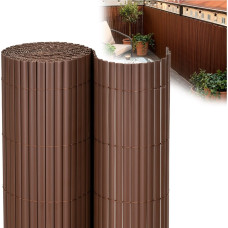Springos PVC maskeerimismatt 500x160 cm r&otilde;dule, terrassile, aiale, pruun